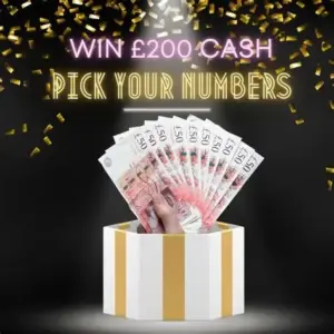 £200 Cash Draw (Plus a free £20 Mystery Box)